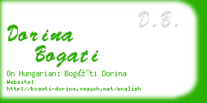 dorina bogati business card